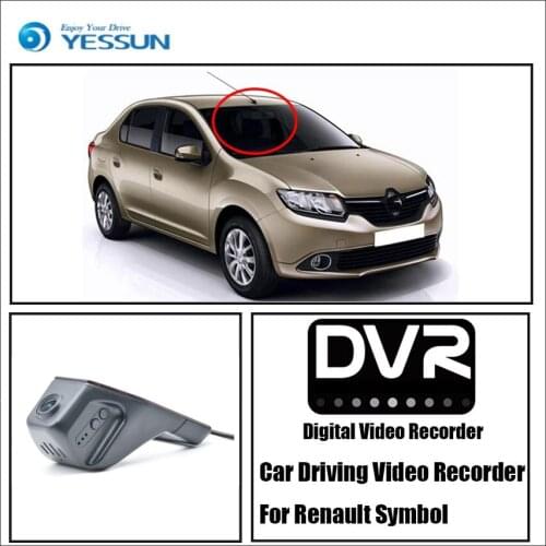 YESSUN HD 1080P Not Rear Back Camera - Car DVR Driving Video Recorder For Renault Symbol - Front Dash Camera