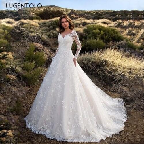 Women Party Lace Dress Long Sleeve Sexy Off Shoulder White Dresses Big Swing V-neck Slim-fit Lady Elegant Maxi Dress