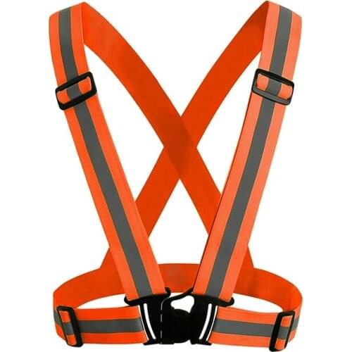 Unisex Safety High Visibility reflection vest Waistcoat Outdoor Running Cycling Vest Harness Reflective Belt Safety Jacket