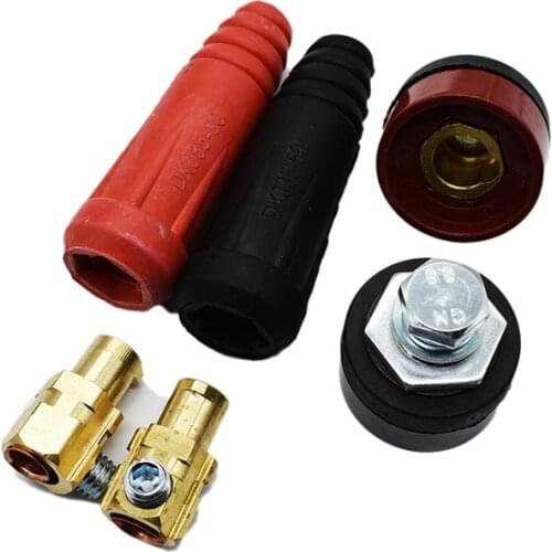 1Pair Rapid Fitting Europe Welding Machine Cable Connector DKJ 10-25 35-50 50-70 Quick Connector Welding Machine Plug Socket