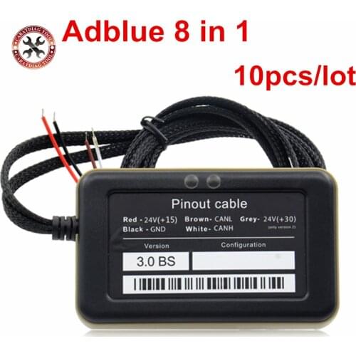 10pcs/lot Truck Adblue Emulator 8 in 1 super quality for M-ercedes I-veco V-olvo R-enault and F-ord Adblue Emulator 8-in-1