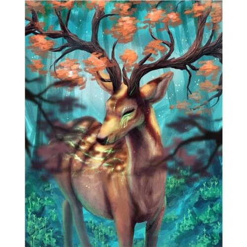 5d diy moose diamond painting full drill deer mosaic art picture embroidery cross stitch rhinestone picture puzzle wall decor