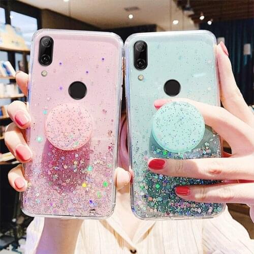 Bling Glitter Case For Huawei Y9 Prime Y7 Y6 Y5 2019 2018 Y8S Y6P Y5P Y7A Y7P Y8P Cases On Huawei Honor 10i 8X 8A 10 Lite 20 Pro
