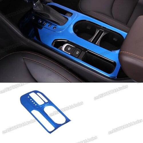 Lsrtw2017 Stainless Steel Car Center Control Gear Panel Cover Trim for Trumpchi Gs3 2017 2018 2019 2020 Gac Accessories Auto