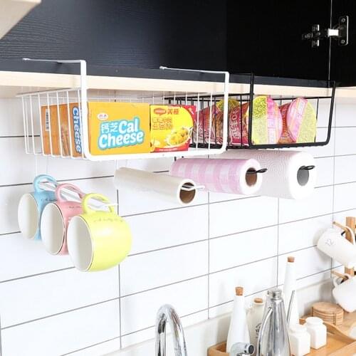 Home Kitchen Storage Rack Holder Cup Board Hanging Hook Hanger Multifunctional Home Kitchen Tools Towel Storage