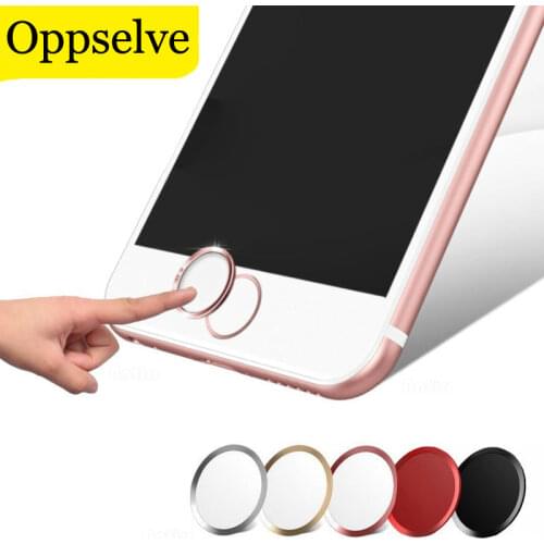 For iPhone 8 Aluminum Touch ID Home Button Sticker For iPhone 6 6S 7 8 Plus SE iPad Fingerprint Touch key Protect Stickers 2pcs