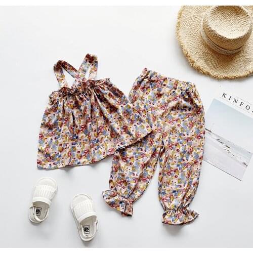 Toddler Kids Baby Girls Floral Print Tracksuit For Girls Clothing Sets 2 PCS Infant Children Outfits Suit Clothing