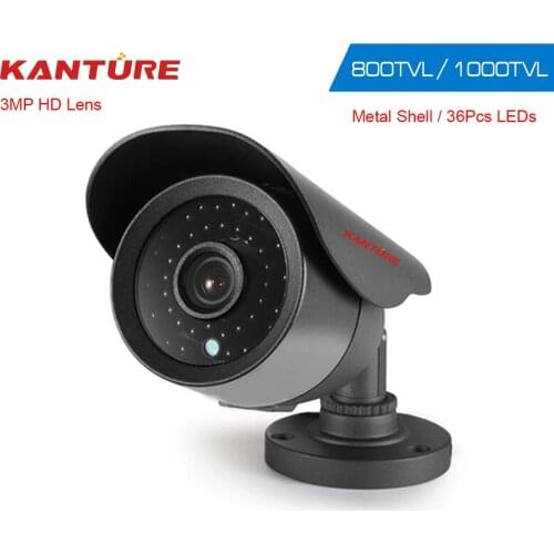 KANTURE Night vision CCTV Security Camera CMOS 1000TVL indoor Outdoor Waterproof IP66 Bullet Security Camera For AHD DVR