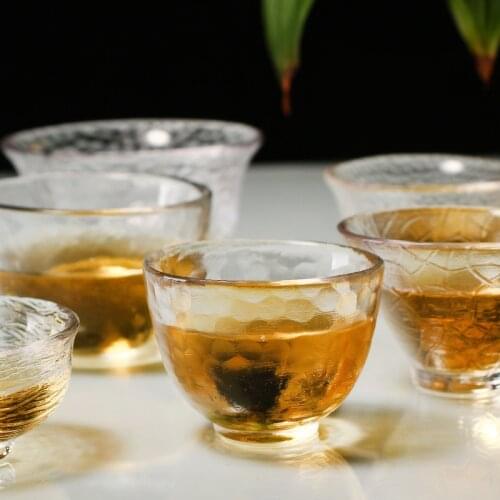 Chinese Arab Tea Cup Raindrop Style Teacup Glass Tea Set Coffee Mug Wine Cup Transparent and Heat Resistant