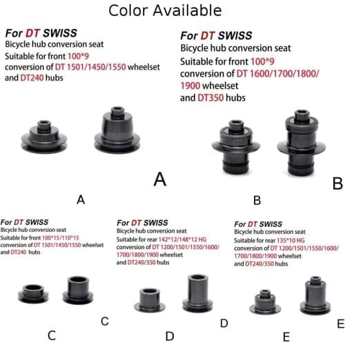 2pcs Bike Hub Conversion Kit Adapter Bicycle Hub Conversion Seat For DT SWISS 240/350/370/X1501/1600/1700/1800/1900 Cycling Part