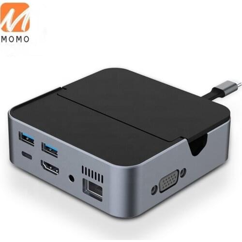 Multifunction 9 Port Usb C Hub With HDTV Fast Charging Dock Station 9 In 1 Type C Hub For Laptop