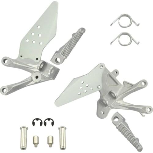 For Kawasaki ZX10R 2006-2010 ZX 10R 06-10 07 08 09 Motorcycle Front Passenger Foot Pegs Foot rest With Brackets NEW