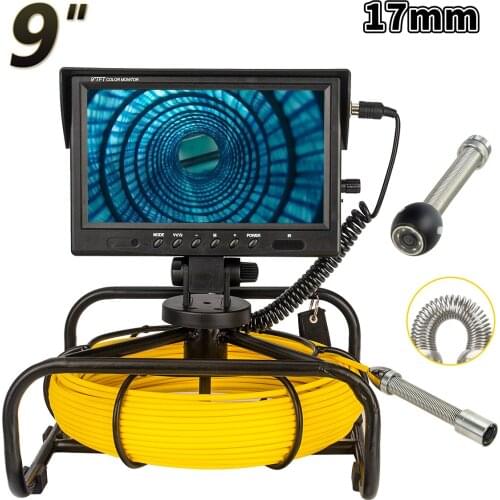 Pipe Inspection System 1080P Portable endoscope 4500mAh battery 9inch Industrial Drain Sewer Pipe Inspection 20M/30M/40M/50M