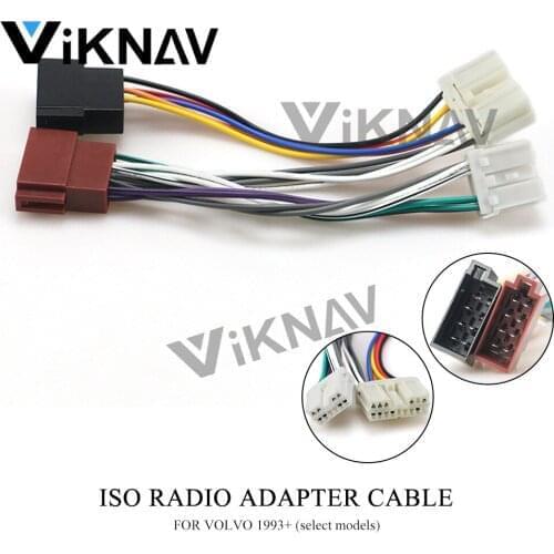 Wiring Harness Connector ISO Radio Adapter for-VOLVO 1993+ (select models) Lead Loom Cable Plug 12-128