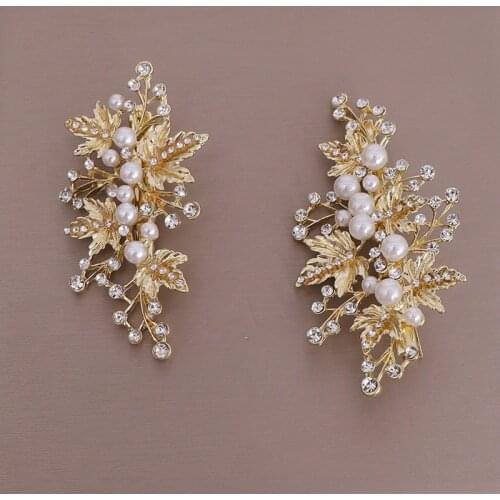 Rhinestone pearl exquisite hairpin bridal headdress 2021 new wedding headdress hairpin wedding dress accessories