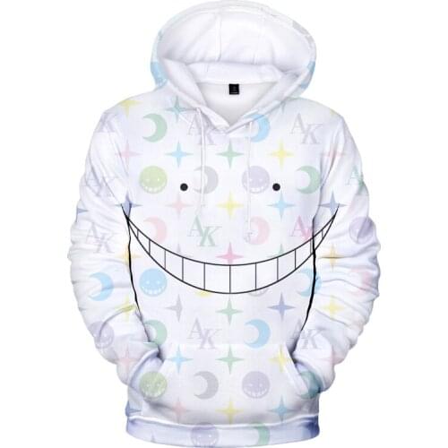2021 Assassination Classroom Hoodie Koro Sensei 3D Hoodies Boys/Girls Cute Pullover Japanese Anime Sweatshirts Chil Kids Clothes