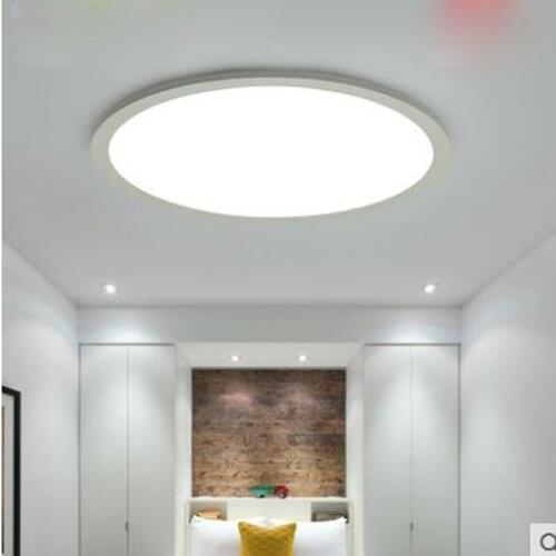 Ultra-thin round led ceiling lamp simple modern dimmable atmosphere living room bedroom study restaurant balcony lamp fixture