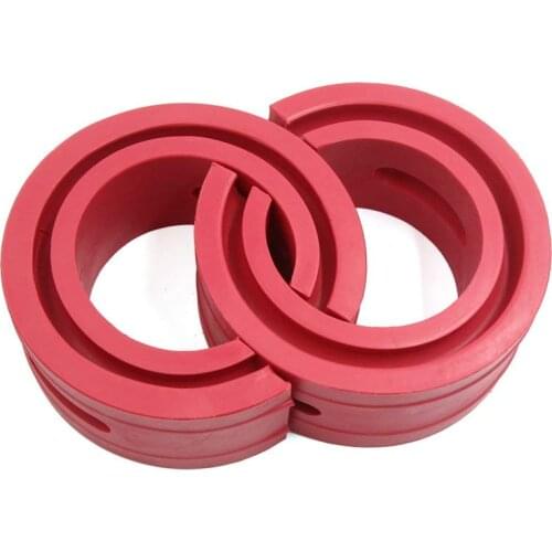 Uxcell Type-C Red Car Rubber Shock Absorber Spring Bumper Buffer Power Cushion 2pcs