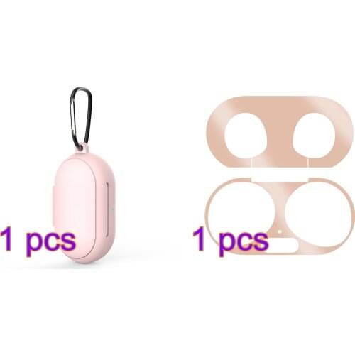 2 in 1 For Samsung Galaxy Buds Plus Soft Silicone Protective Case Dustproof Sticker Guard Fits Perfectly Charging Case for Buds