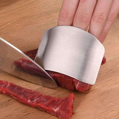 1 Pcs Stainless Steel Finger Guard Finger Hand Cut Hand Protector Knife Cut Finger Protection Tool Kitchen Knives & Accessories