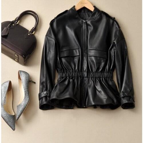 Sheepskin Real 100% Coat Female Genuine Leather Jacket 2020 Spring Autumn Jacket Women Korean Jackets Veste Femme MY3525 s