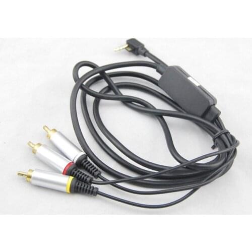 1.8M Audio Video AV Cable to RCA Extension Composite Data Cord for PSP 2000/3000 Slim To TV Monitor