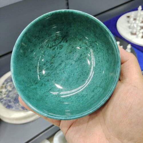 1pcs 12cm hand carving natural Marble Bowls Home Snack Snack Cereal Dessert Bowl Hotel Restaurant Kitchen Tableware