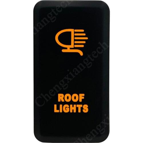 ROOF LIGHTS Push Button Switch Orange LED For Toyota Landcruiser Hilux FJ Cruiser ON OFF Switch With Wire 12 Volt 3Amp