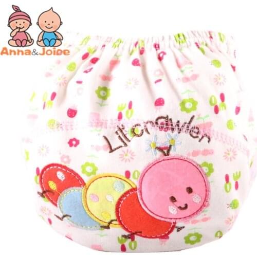 2pc/Lot Baby Diapers Reusable Nappies Cloth Washable Infants Children Cotton Training Pants Panties Nappy Changing