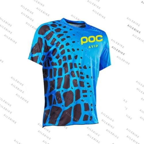 2021 Motocross Jersey MTB Foxing Downhill Jersey Cycling Mountain Bike Maillot Hombre Quick Drying avip POC Jersey Short Sleeves
