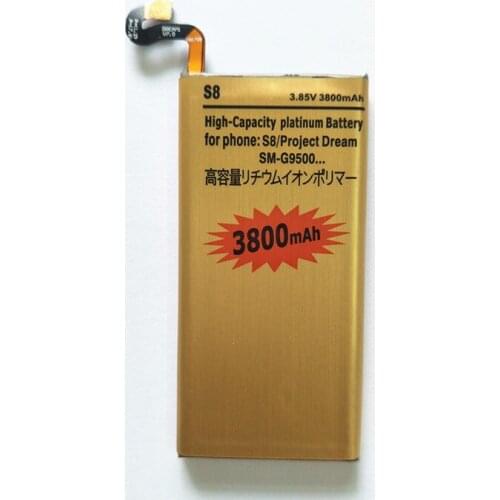 AZK Gold EB-BG950ABE Battery for Samsung Galaxy S8 SM-G9508 G9508 G9500 G950U G950F phone battery 3800mAh