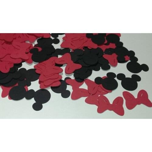 Mouse Paper Confetti, Table Scatter, Cutouts Birthday, Baby Shower Table decor scrapbook Confettis