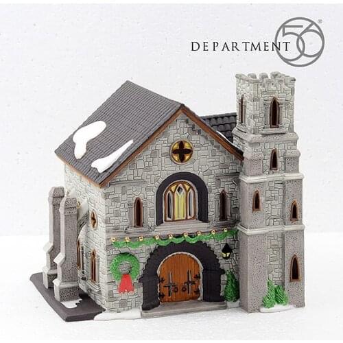 Whittlesbourne Church Antique Imitation Ceramic Handcrafts Home Living Room Night Light House Decor as Gift