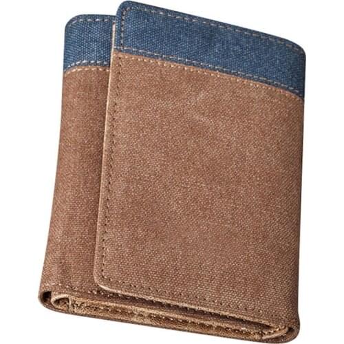 65% Dropshipping!!Fashionable tri-fold short mens wallet credit card multi-slot wallet