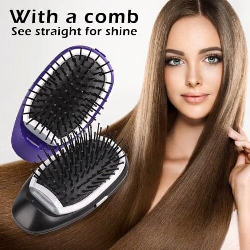 Electric Ionic Styling Hairbrush Magic Hair Comb Portable Electric Negative Ionic Hairbrush Hairstyling Tools