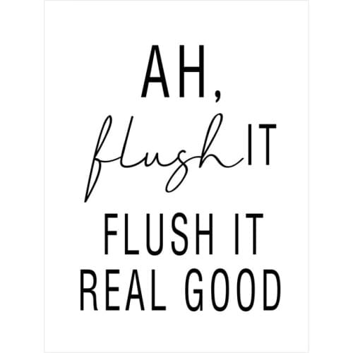 Toilet Note Quotes Poster Prints A3-30x42cm Modern Washroom Canvas Painting for Bathroom Art Pictures Home Wall Decor