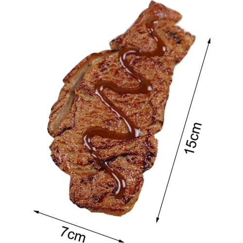 Artificial Cooked Steak Faux Simulation Meat Food Home Party Kitchen Cabinet Desk Decoration Photography Props