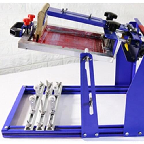 Curved screen printing machine Cylindrical printing machine SPE-B QMH170 screen printing table Curved printing machine