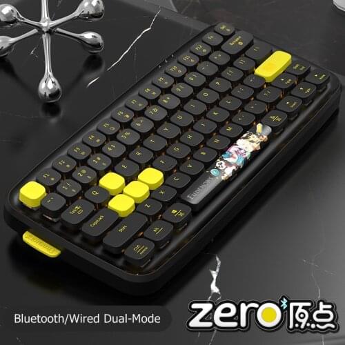 All New Customized Ajazz Zero 77 Key Bluetooth Wireless/Type-C Wired Backlit Mechanical Keyboard Multi-Device Connection