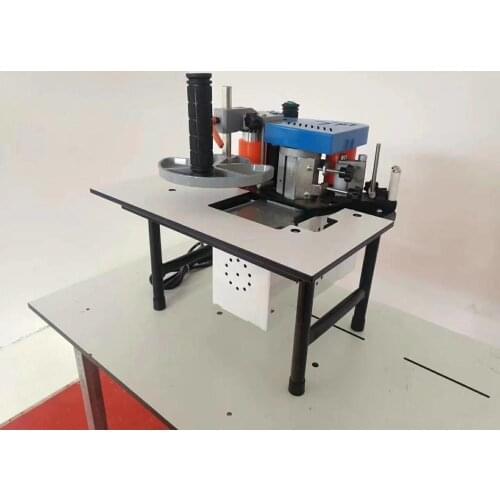 Edge Banding Machine No speed regulation Mini Manual Wood Cutting Pvc Curved Straight Woodworking Edge Machine