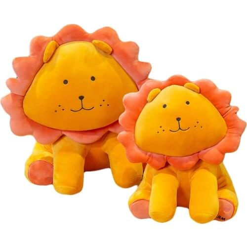 Cute cartoon plush lion stuffed animal lion plush pillow cushion baby kids toys birthday christmas gift for child