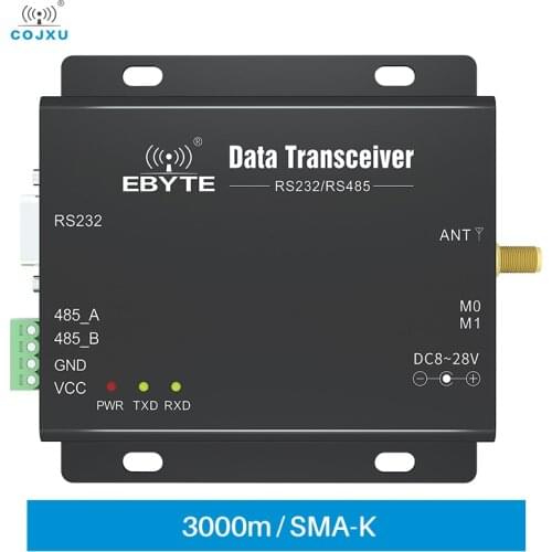 LoRa 433MHz RS232 RS485 SX1278 100mW Wireless Transceiver Long Range Transmitter Receiver Module Cojxu E32-DTU(433L20)