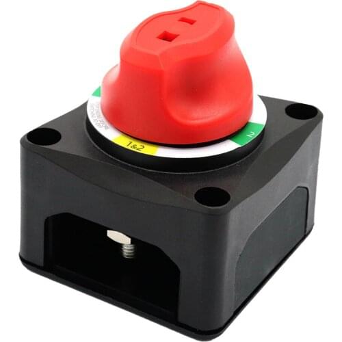 Marine 4 Position Power Battery Isolator On-Off Kill Switch Knob W/ Afd