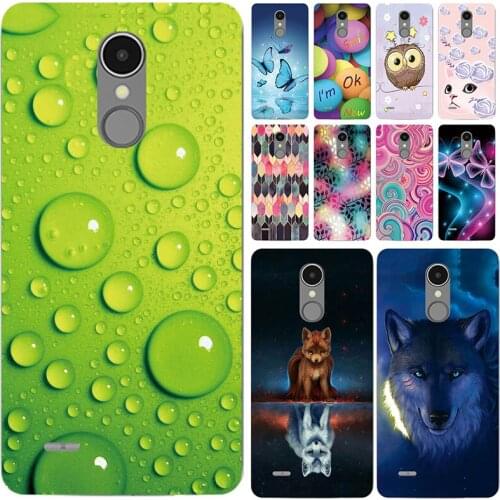 Soft Phone Case For LG K8 2017 X240 5.0inch Cases Panda Funda Colorful Flower Silicone TPU Back Cover Shell