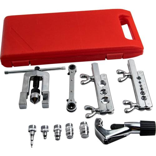 Flaring Swaging Copper Flare Tool Kit 1/8" 3/16" 1/4" 5/16" 3/8" 7/16" 1/2"