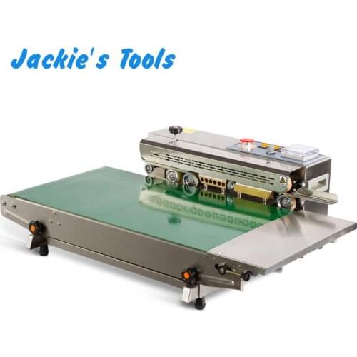 Continuous polybag sealing machine automatic heat sealer capper Aluminum foil sealing machine Widening conveyor band sealer