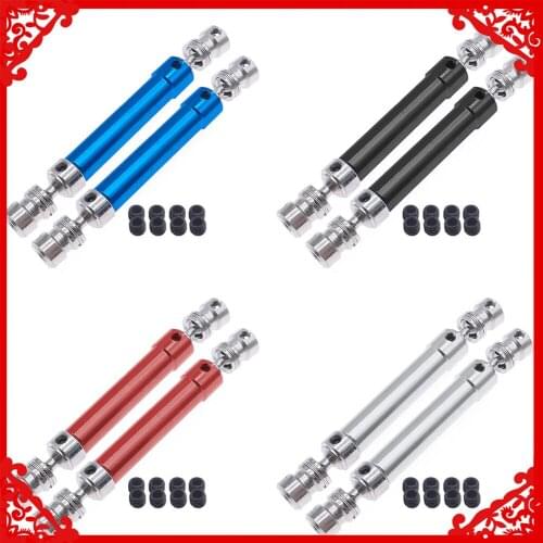 RCAWD 2pcs alloy + #45 steel center CVD drive shaft set hex core for 1-10 RGT 86100 86110 FTX5579 Outback Fury crawler parts