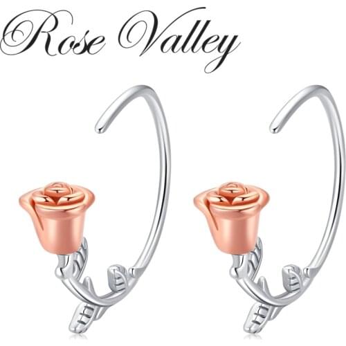 Серьги-кольца Rose Valley China At AliExpress