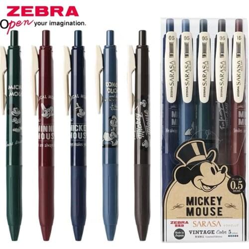 5Pcs Japan ZEBRA JJ29-DS2 Retro Color Gel Pen Limited Edition 0.5mm High Quality Water Pen Multiple Colors Available