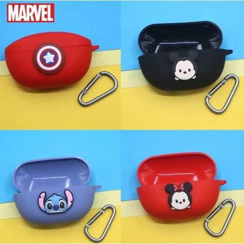 Disney Protective Cover Silicone Case With Carabiner For SONY WF-SP800N Wireless Earphone Box Bags